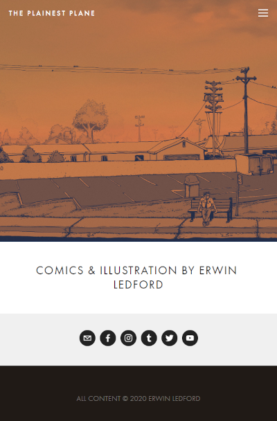 Image of Plainest Plane website design